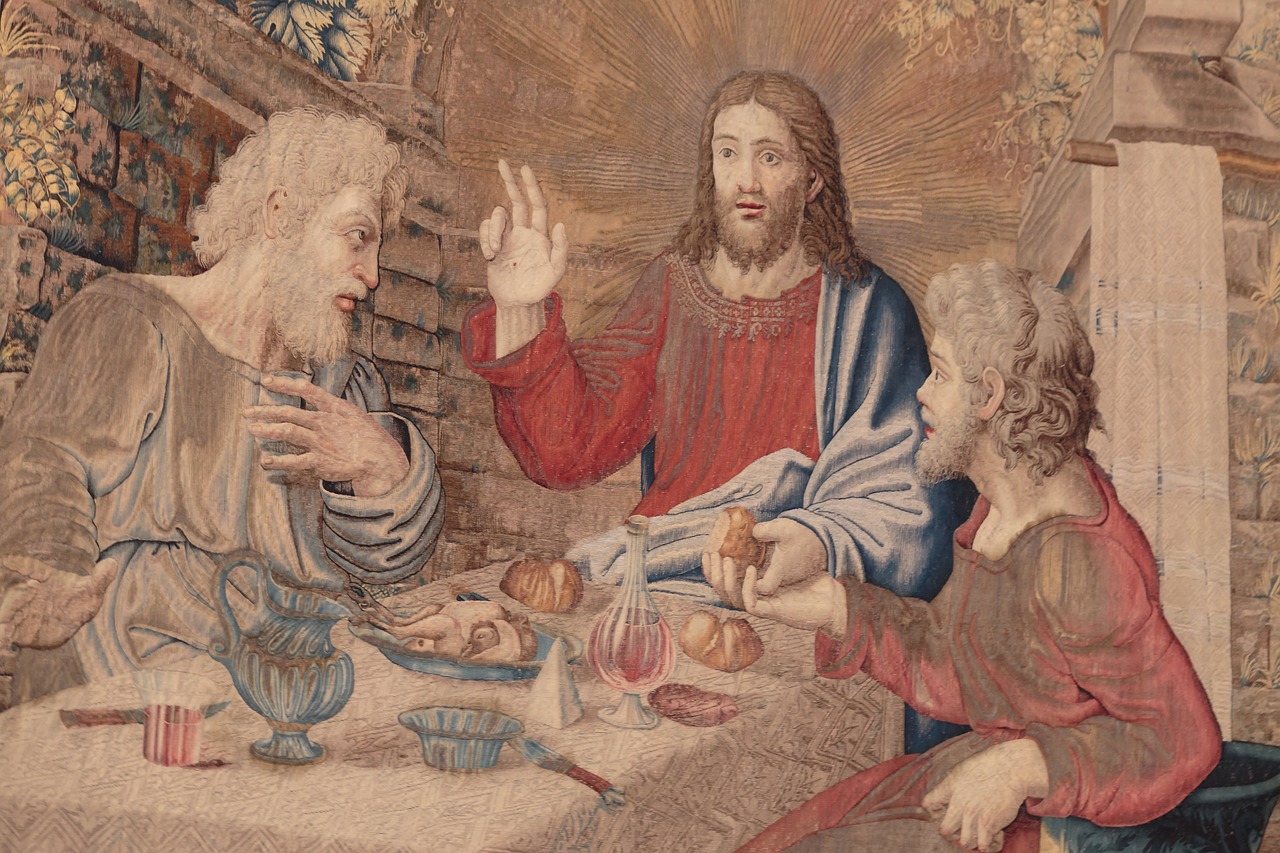 Dinner Jesus Emmaus Eucharist  - RobertCheaib / Pixabay